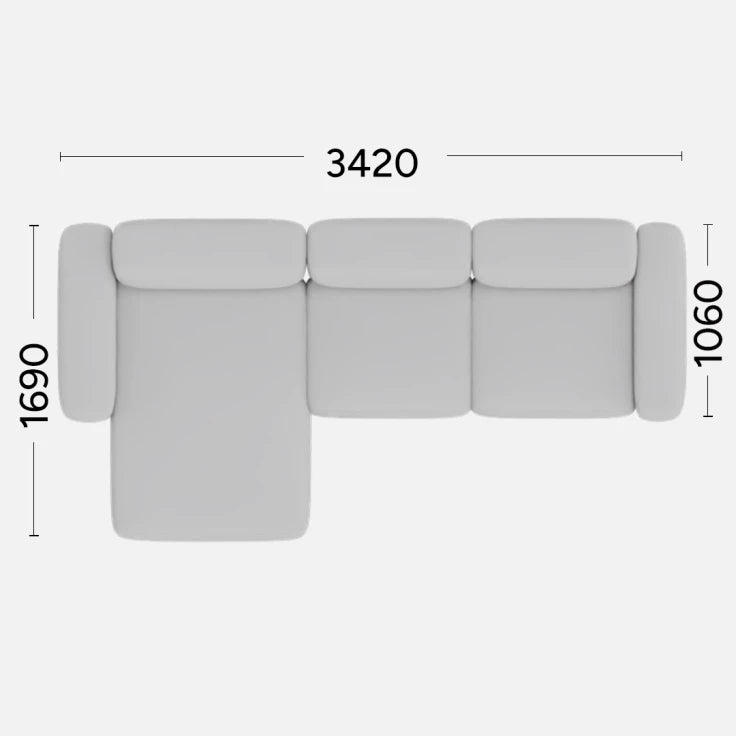 Narożnik lewostronny BABBLE personalizowany