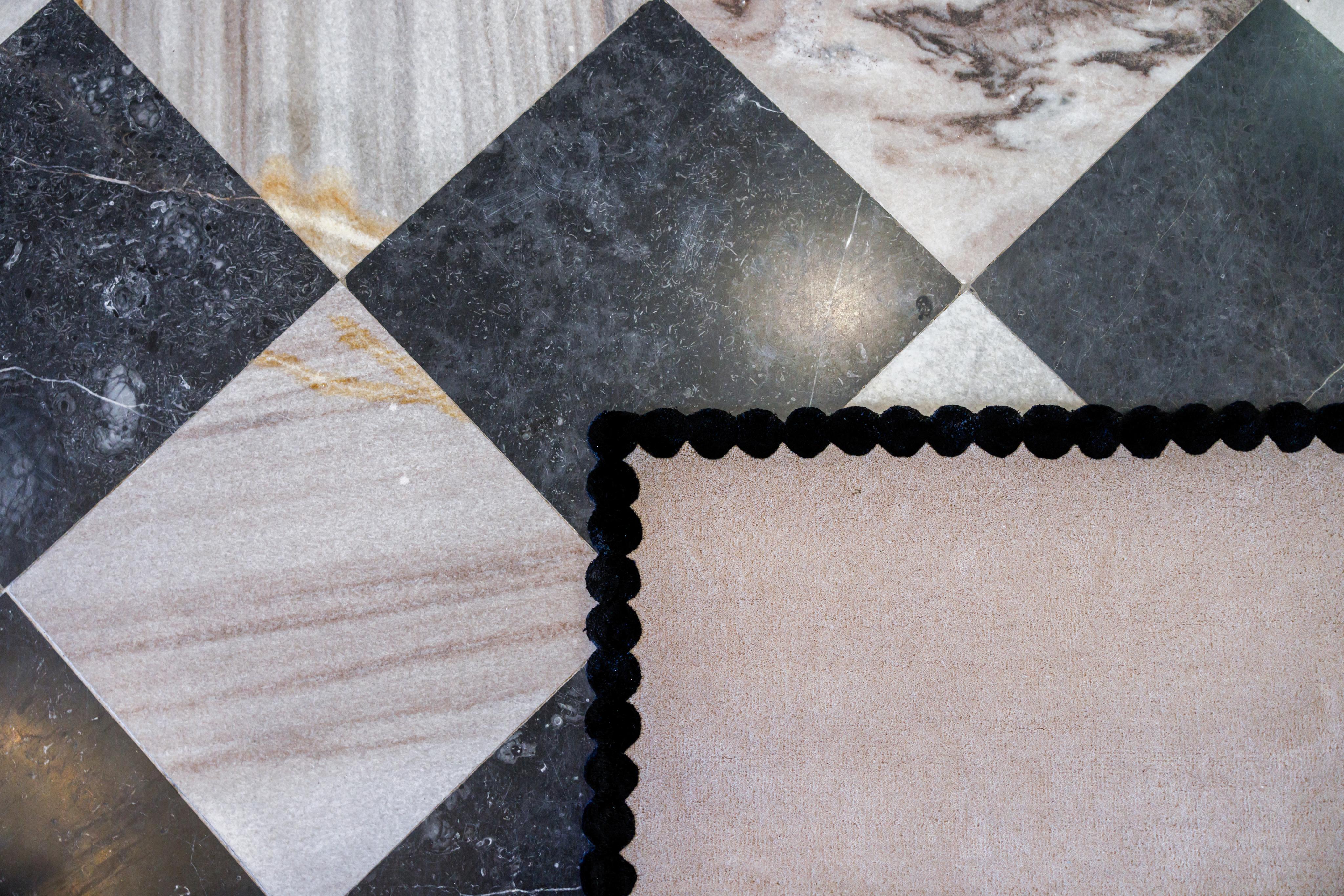 Dywan LAILA beżowy z czarnym