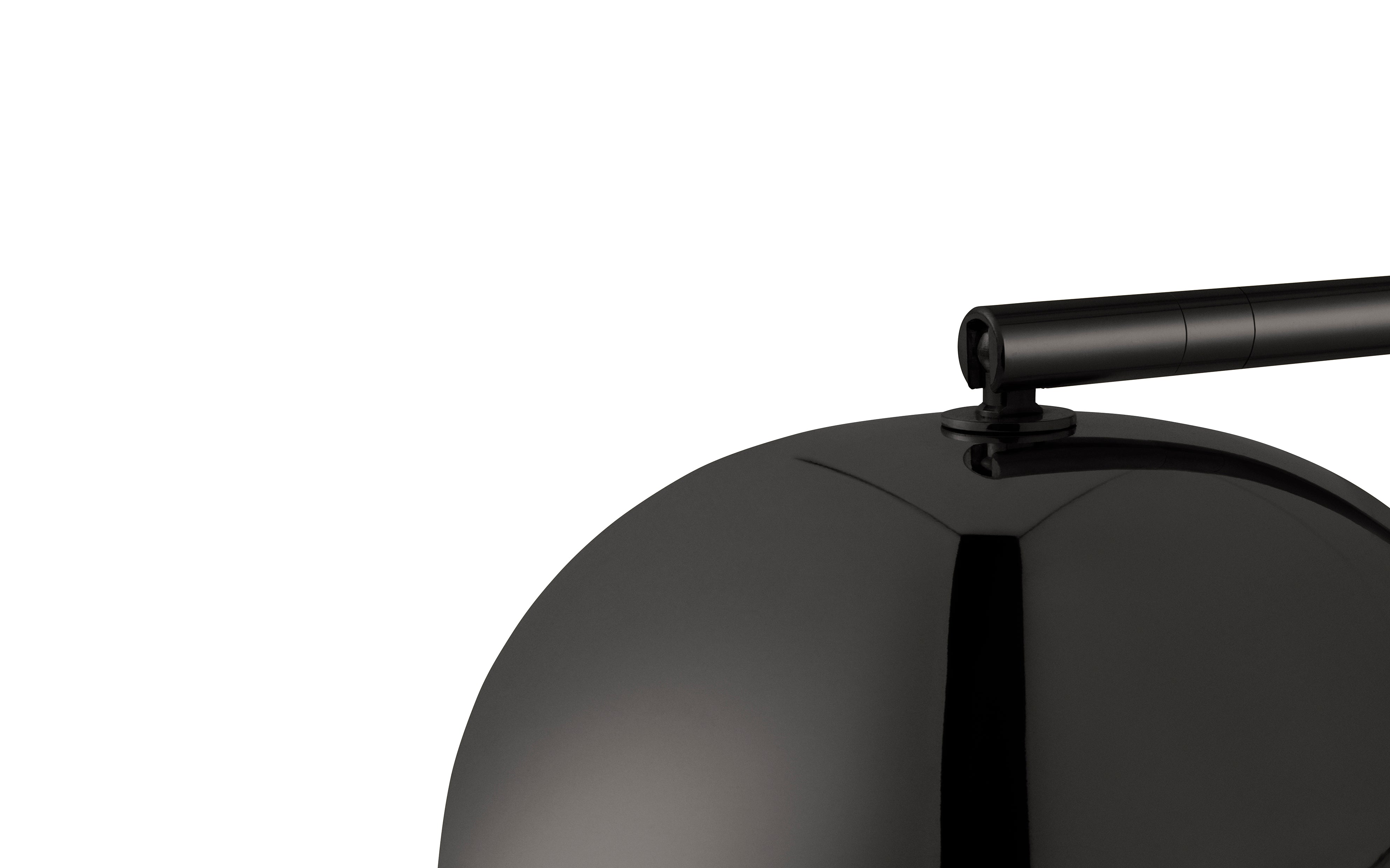 GRANT wall lamp in black with black granite