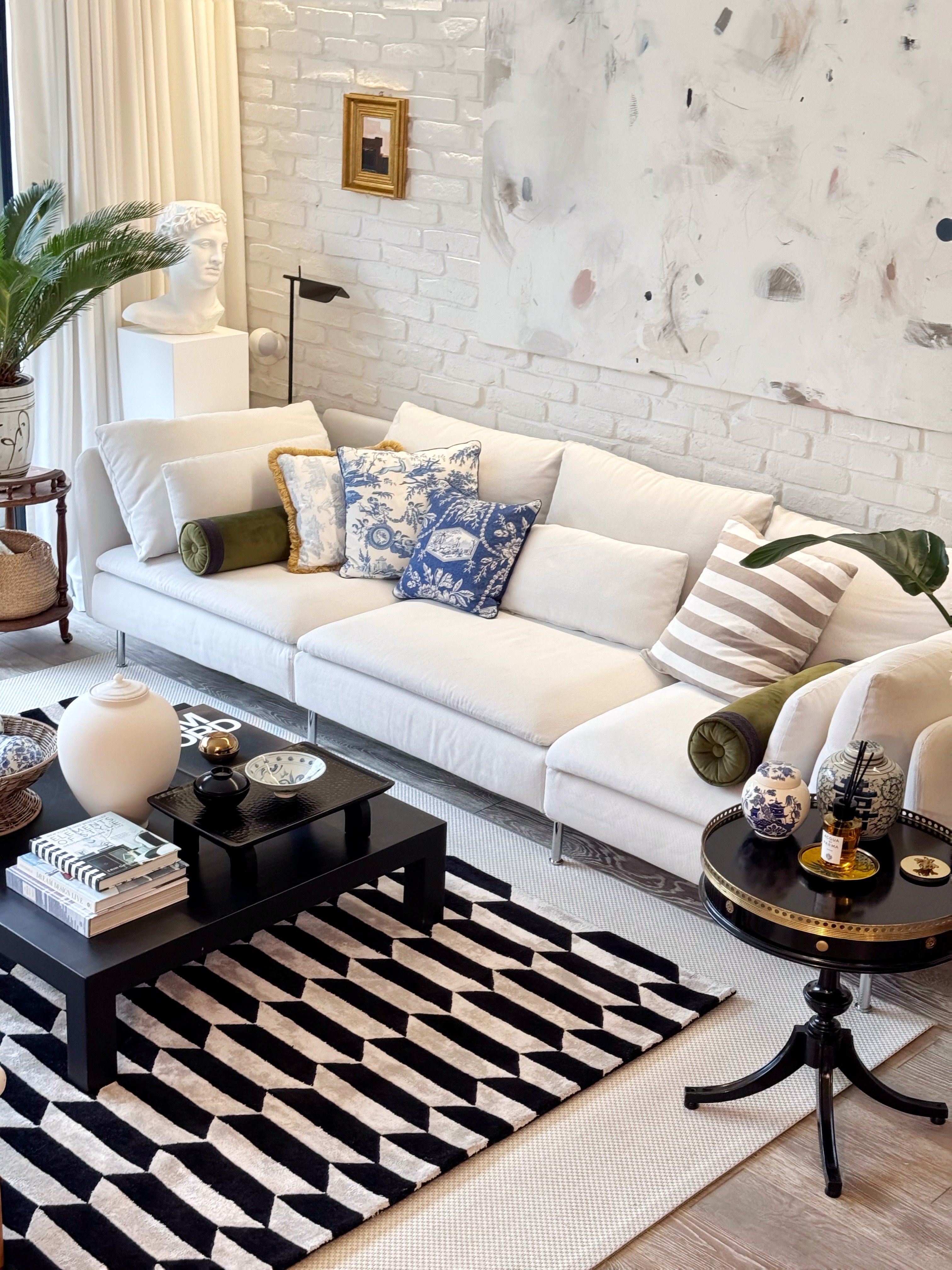 Koberec NOBLE krémový s černým