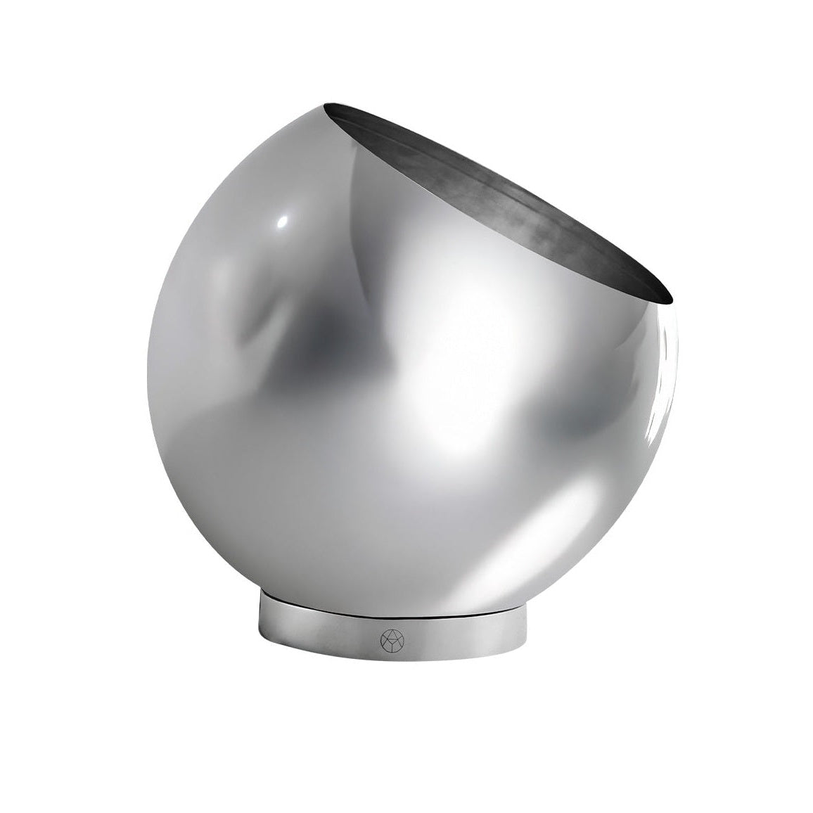 GLOBE Silver Standing Planter