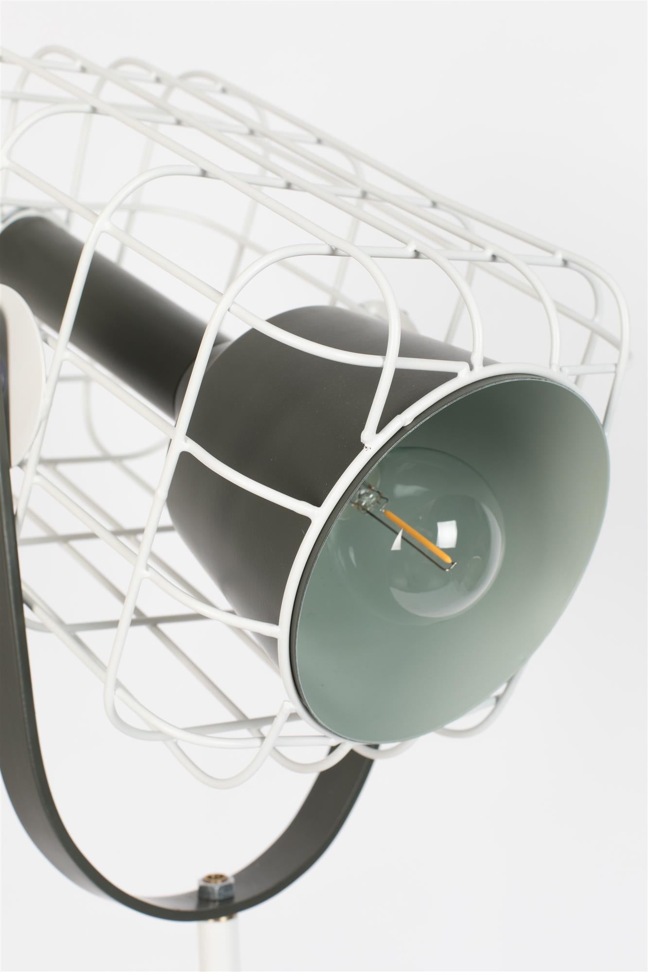 Stojací lampa CAGE bílá