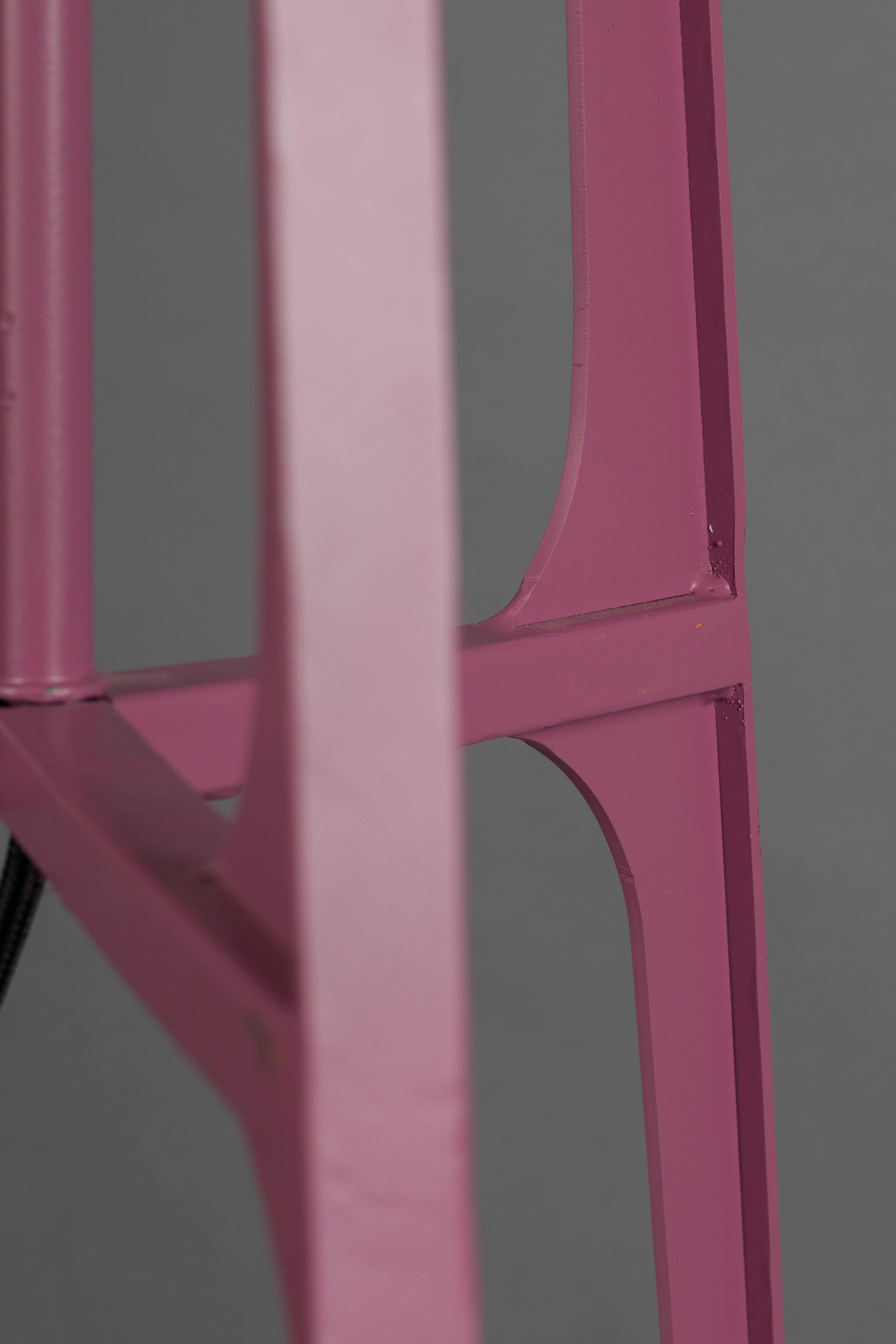 AFRA lamp in light brown with a plum base