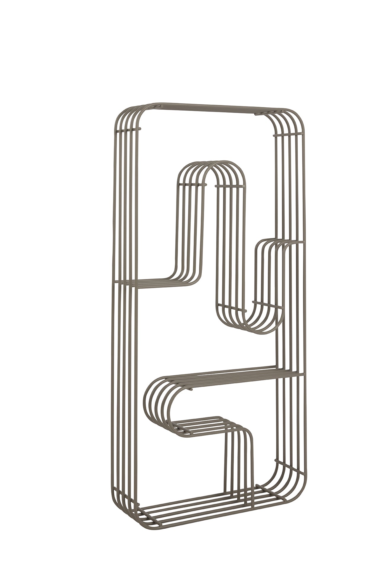 Nástěnný regál CURVA taupe