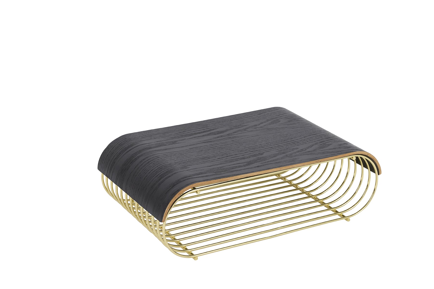 Taca CURVA czarne drewno dębowe