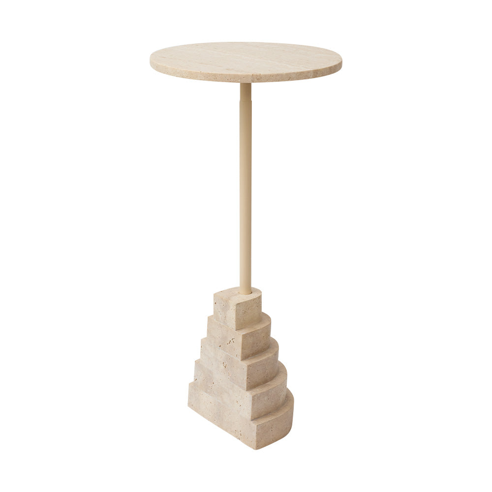 Kulatý stůl SOLUM travertin