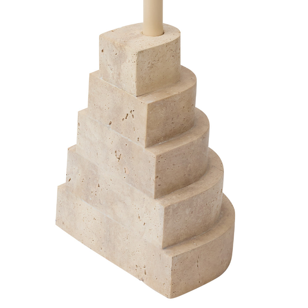 Kulatý stůl SOLUM travertin