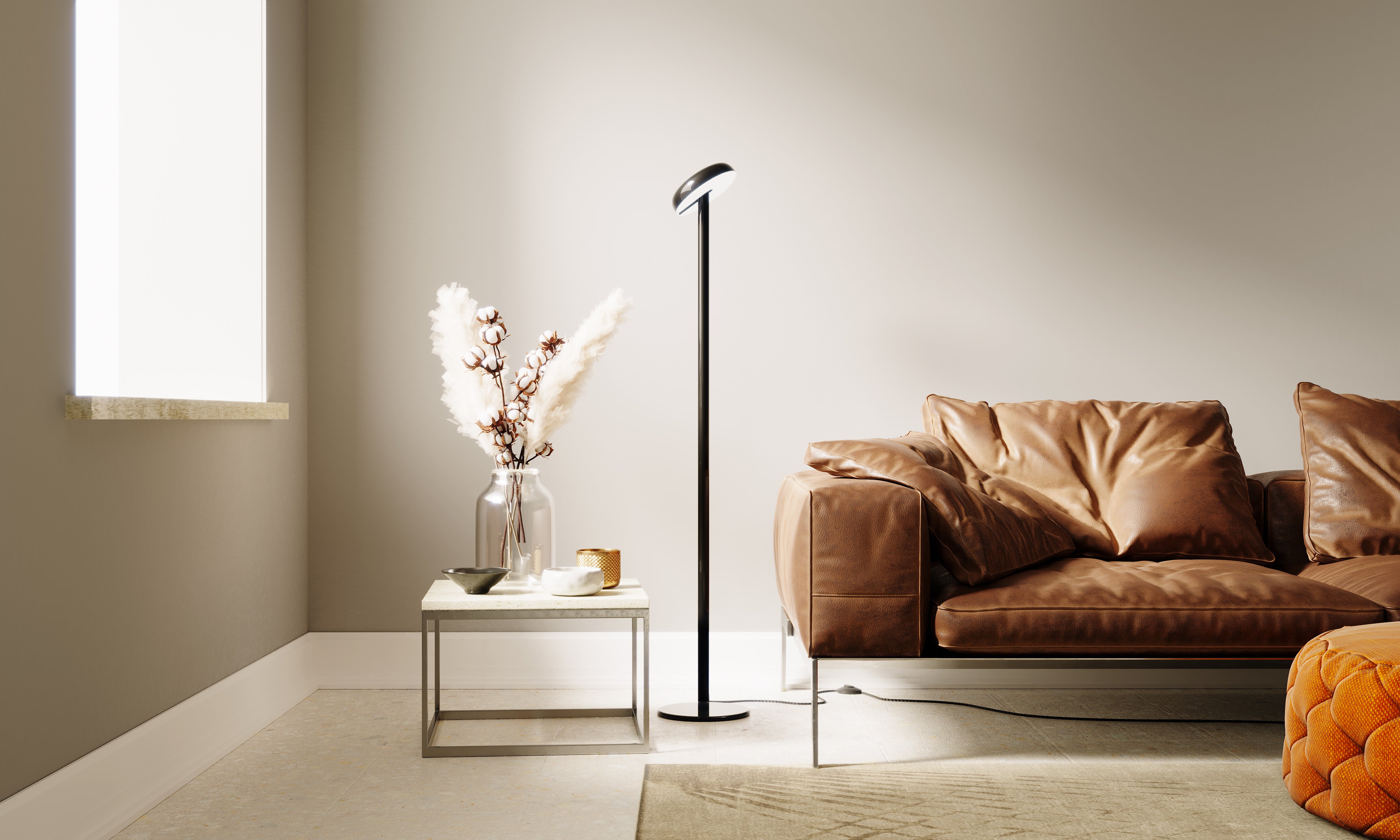 Lampa podłogowa CABRIOLETTE połyskujący błękitny