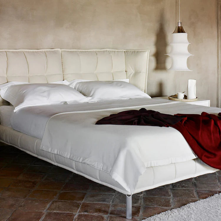 Lampa wisząca FALKLAND biała tkanina