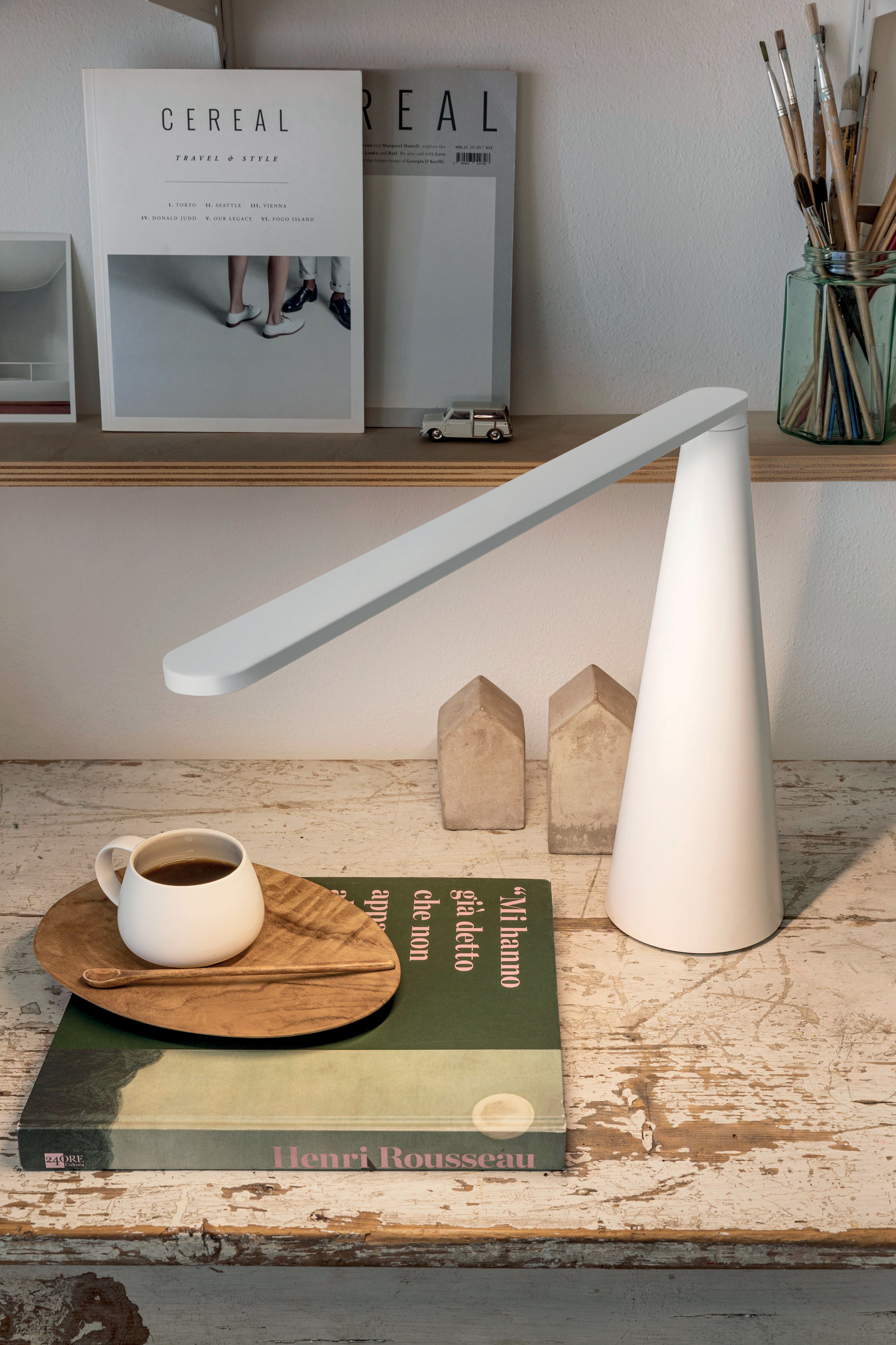 Lampa stołowa ELICA połyskujący czarny – Martinelli Luce