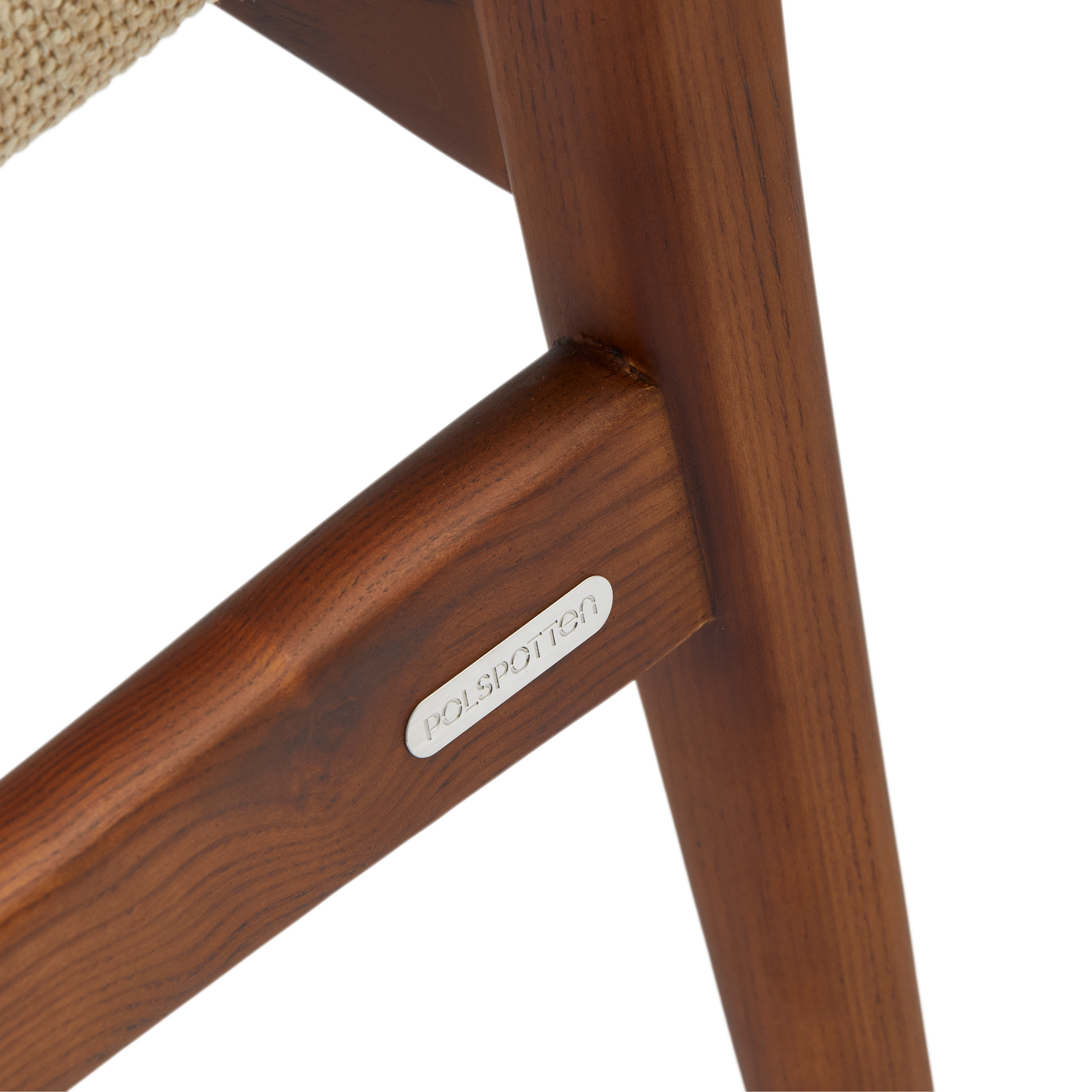 Křeslo PEGGY béžové s dřevěnou základnou