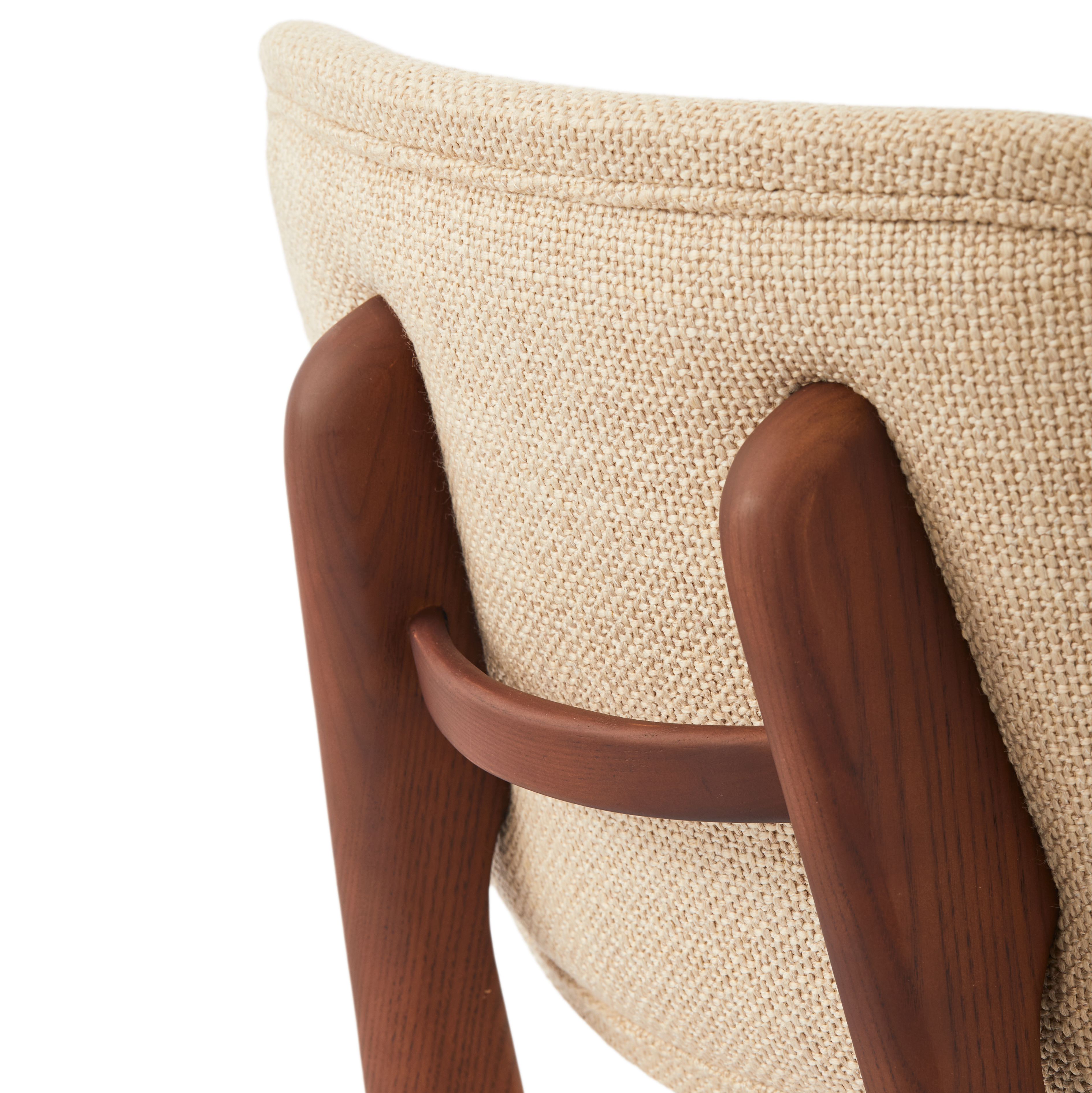 HAPPY DAYS Chair beige with wooden base