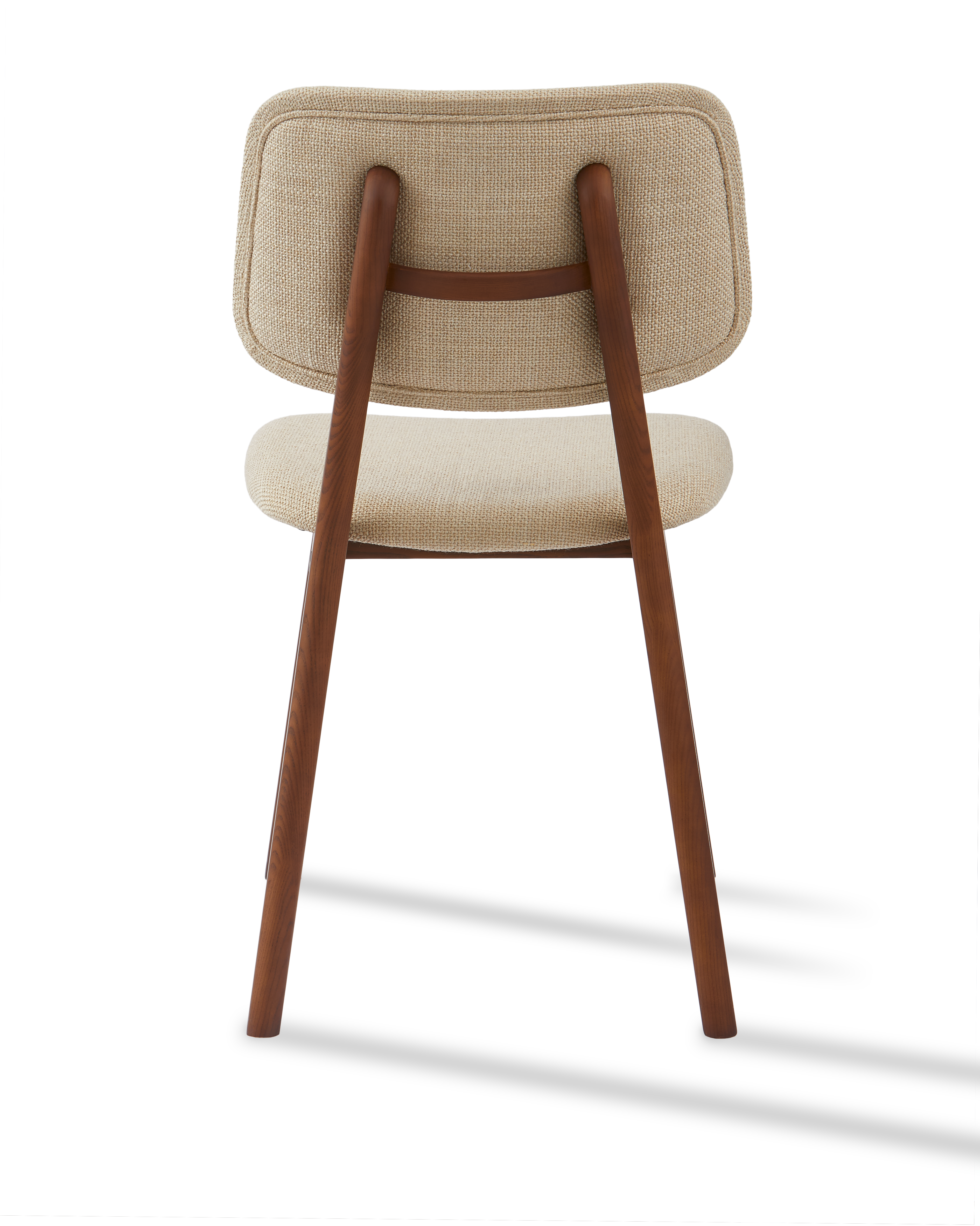 HAPPY DAYS Chair beige with wooden base