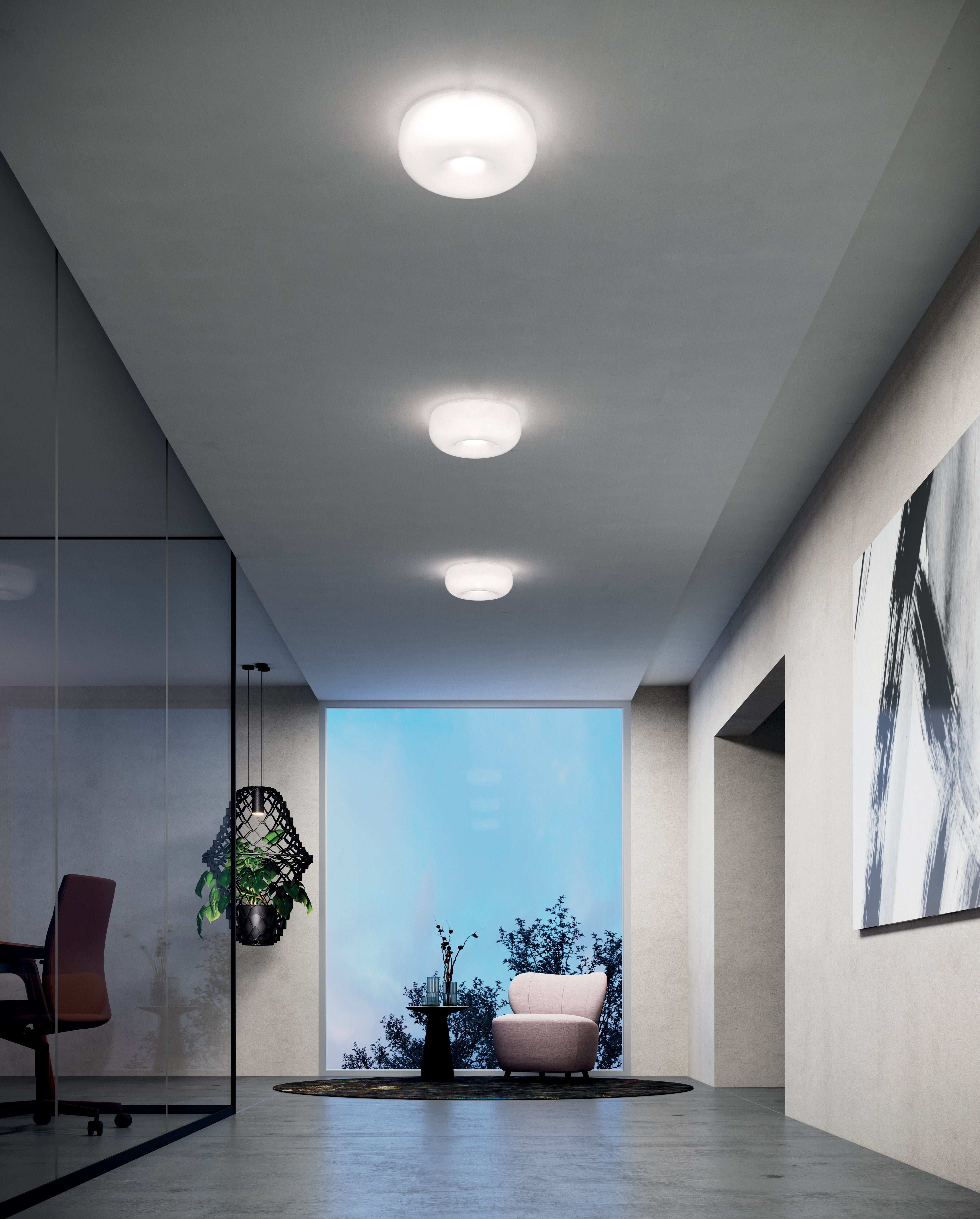 Lampa sufitowa POUFF biały