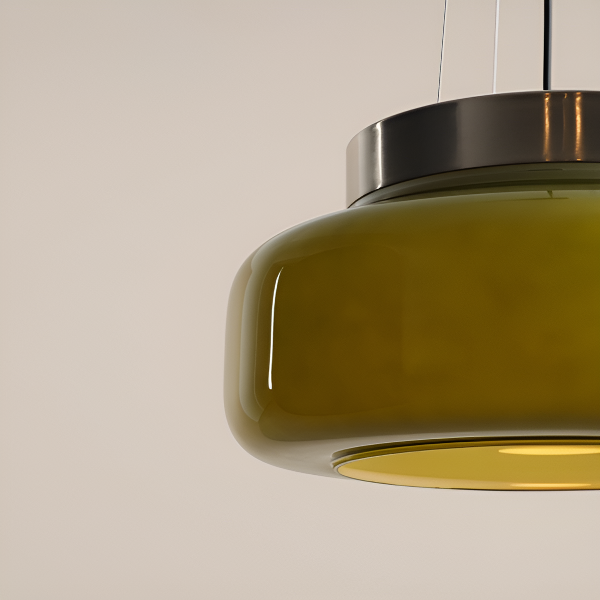 Lampa wisząca BONBON zielony – szkło