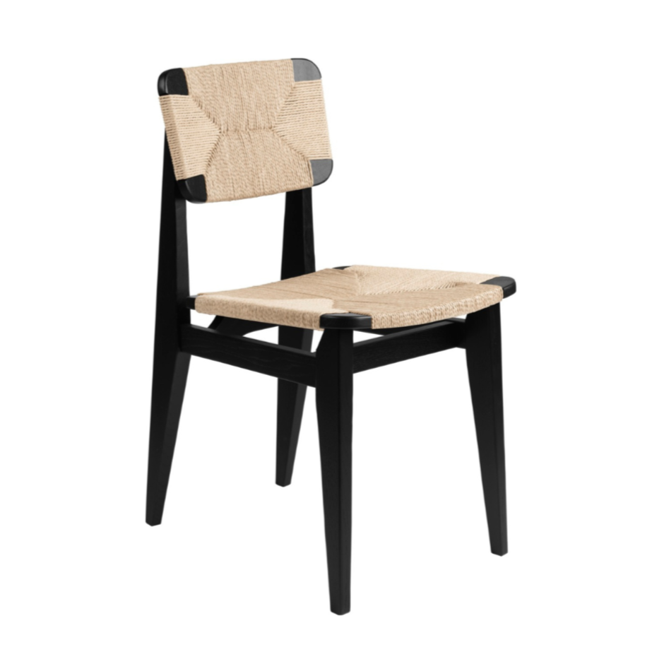 Krzesło C-CHAIR czarne drewno dębowe