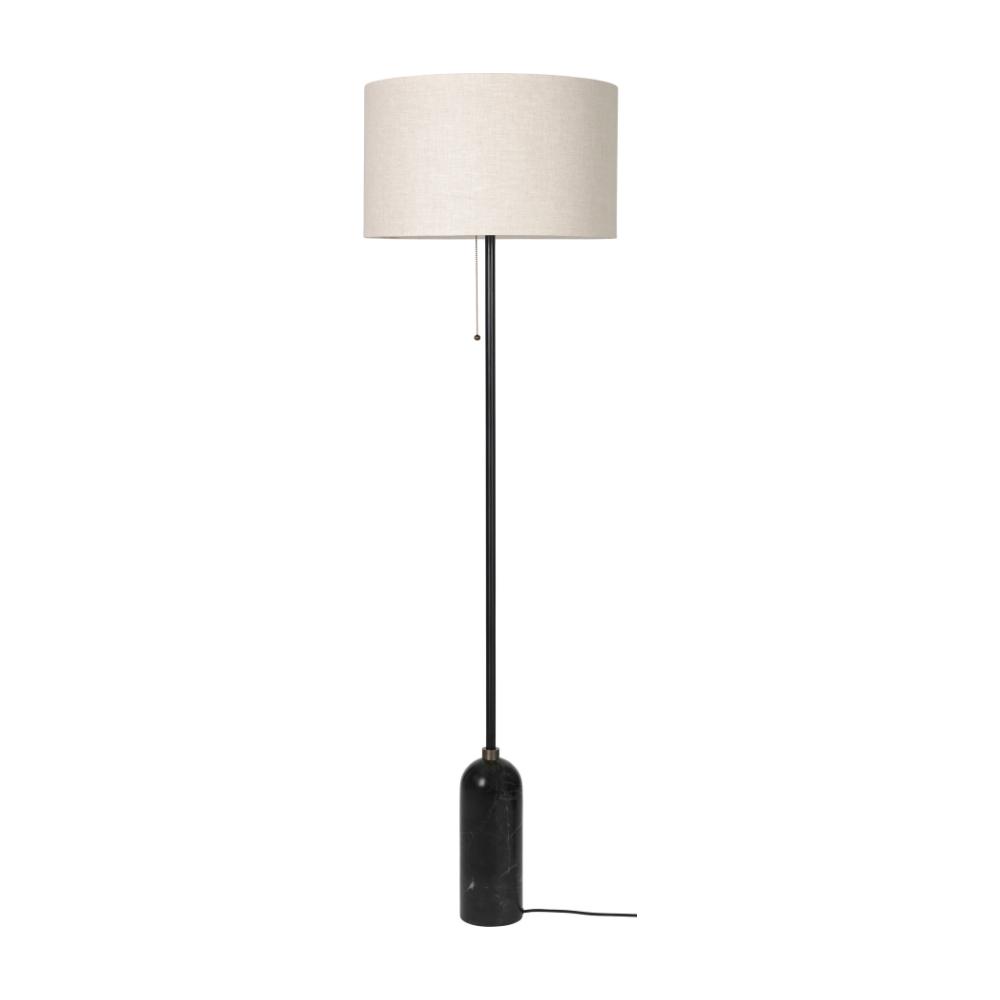 Lampa podłogowa GRAVITY czarny marmur – Gubi