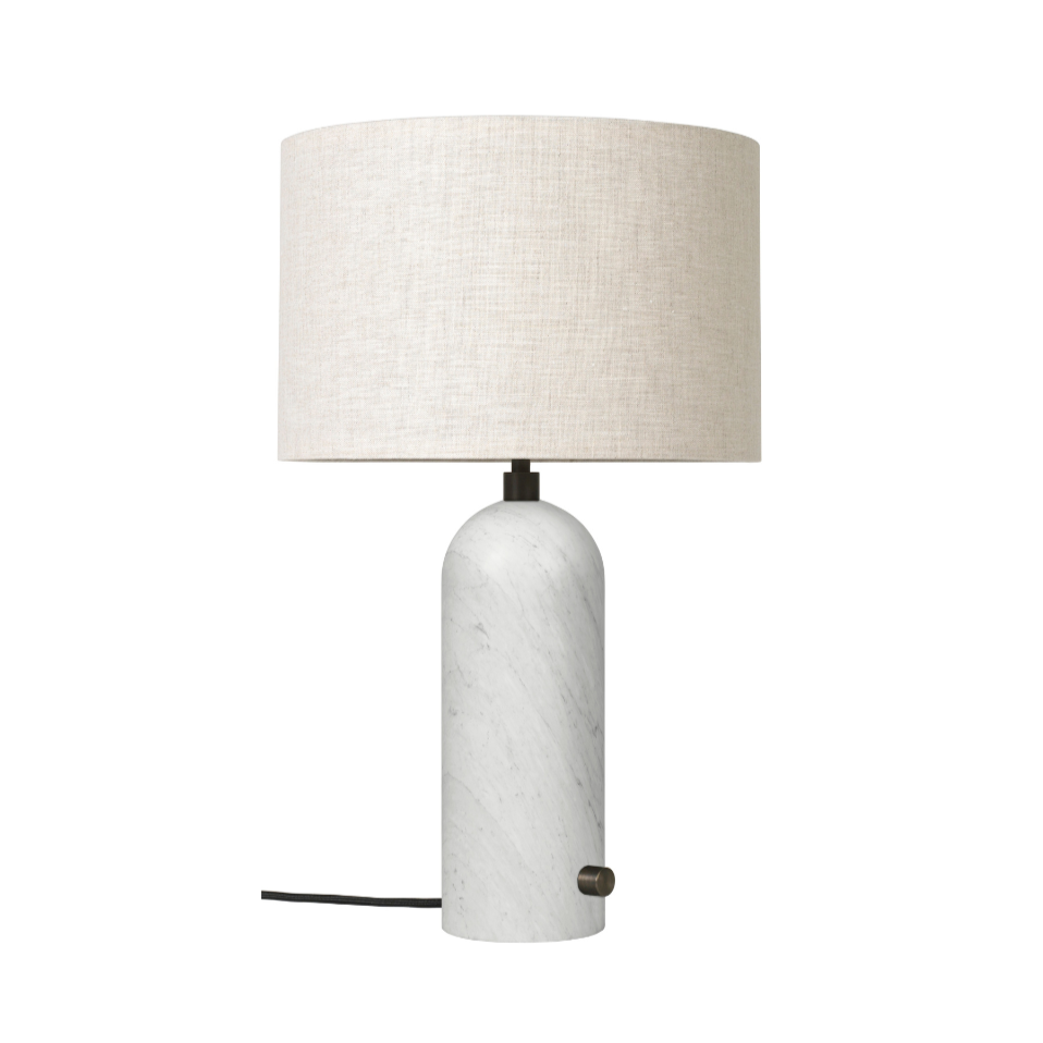 GRAVITY Table Lamp White Marble