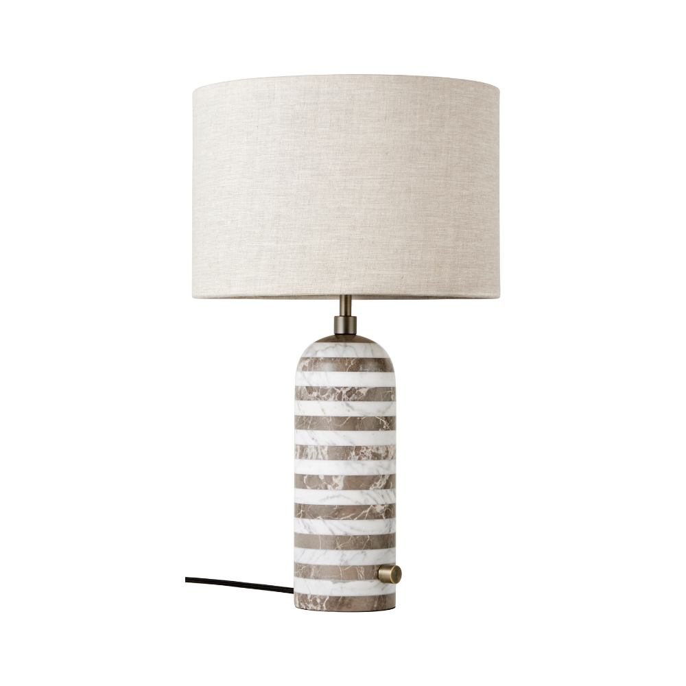 GRAVITY table lamp white with marble