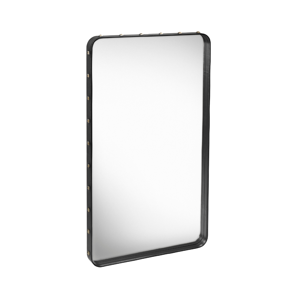 ADNET Mirror black leather