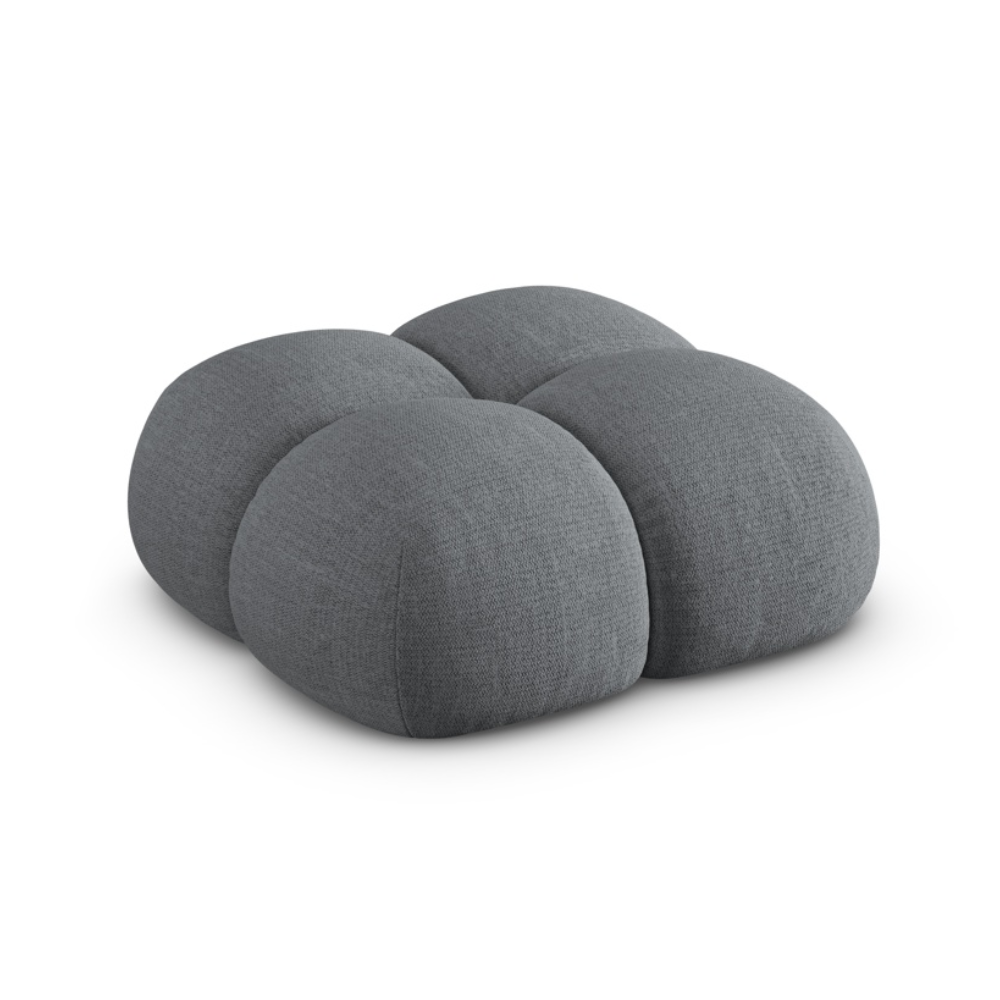 Puf LORETTO šedobledě modrý