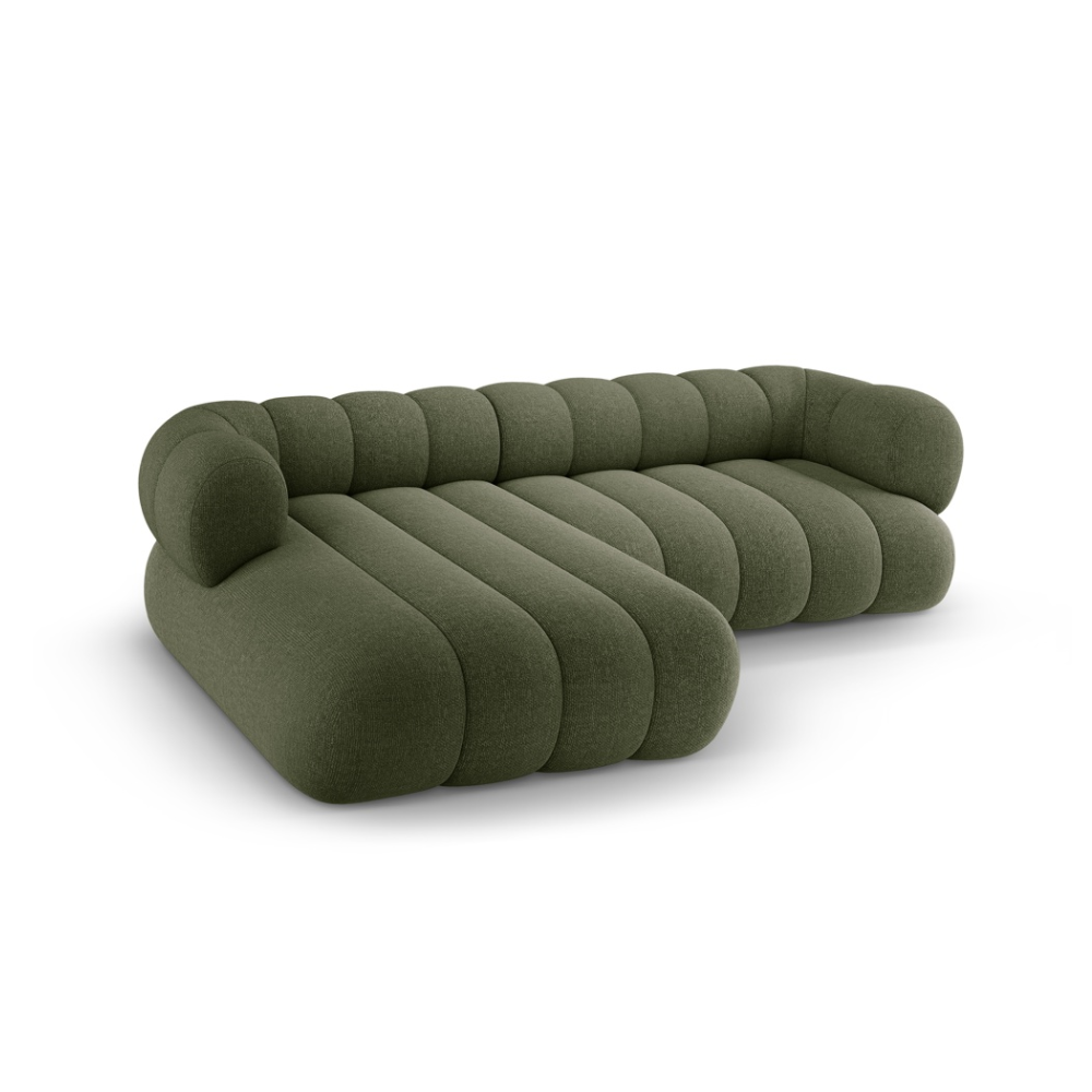 5-seater left-facing corner sofa KOGE olive