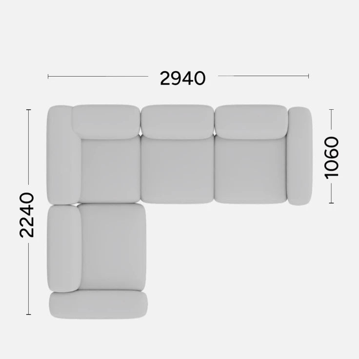 Narożnik lewostronny BABBLE personalizowany