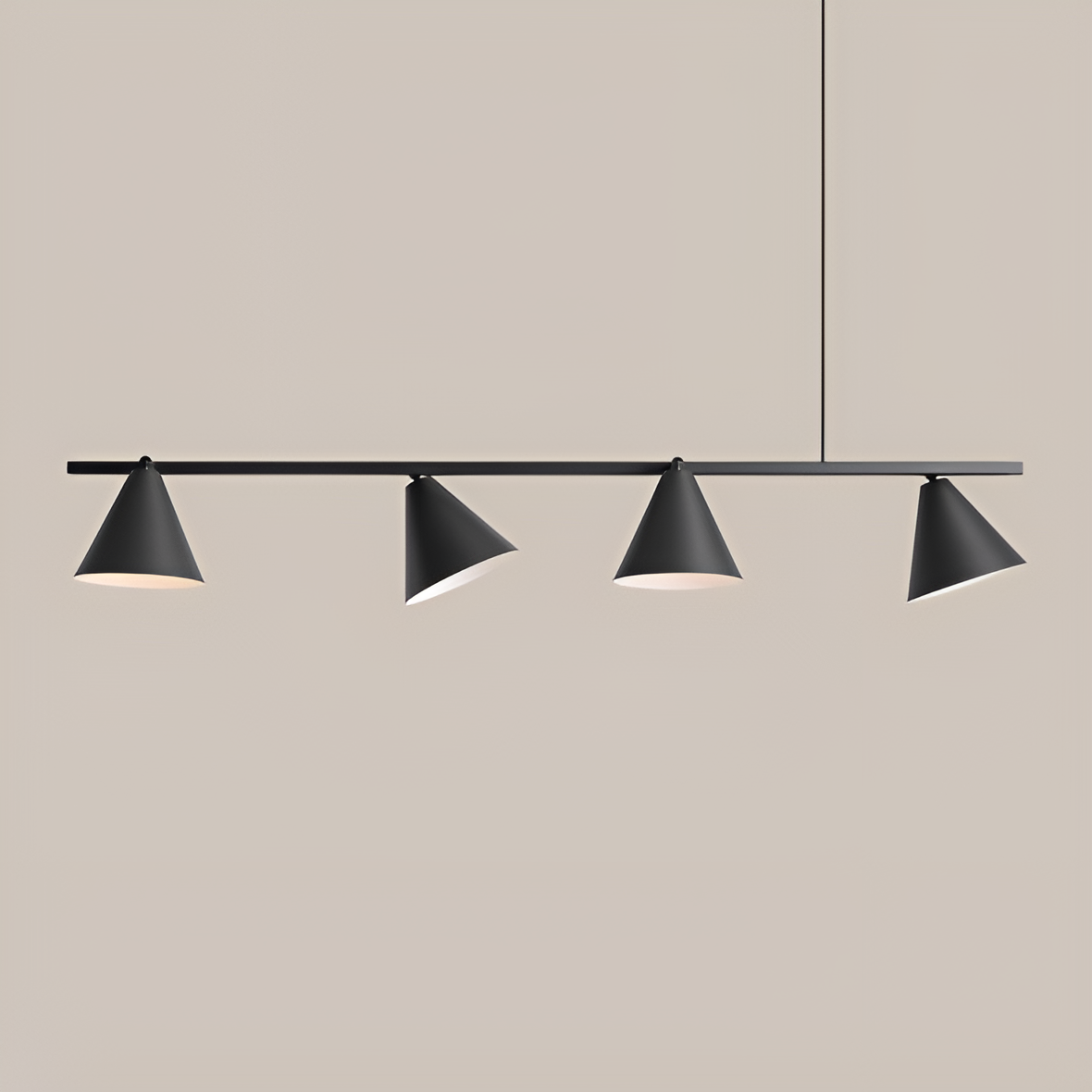 Hanging lamp Quatro black