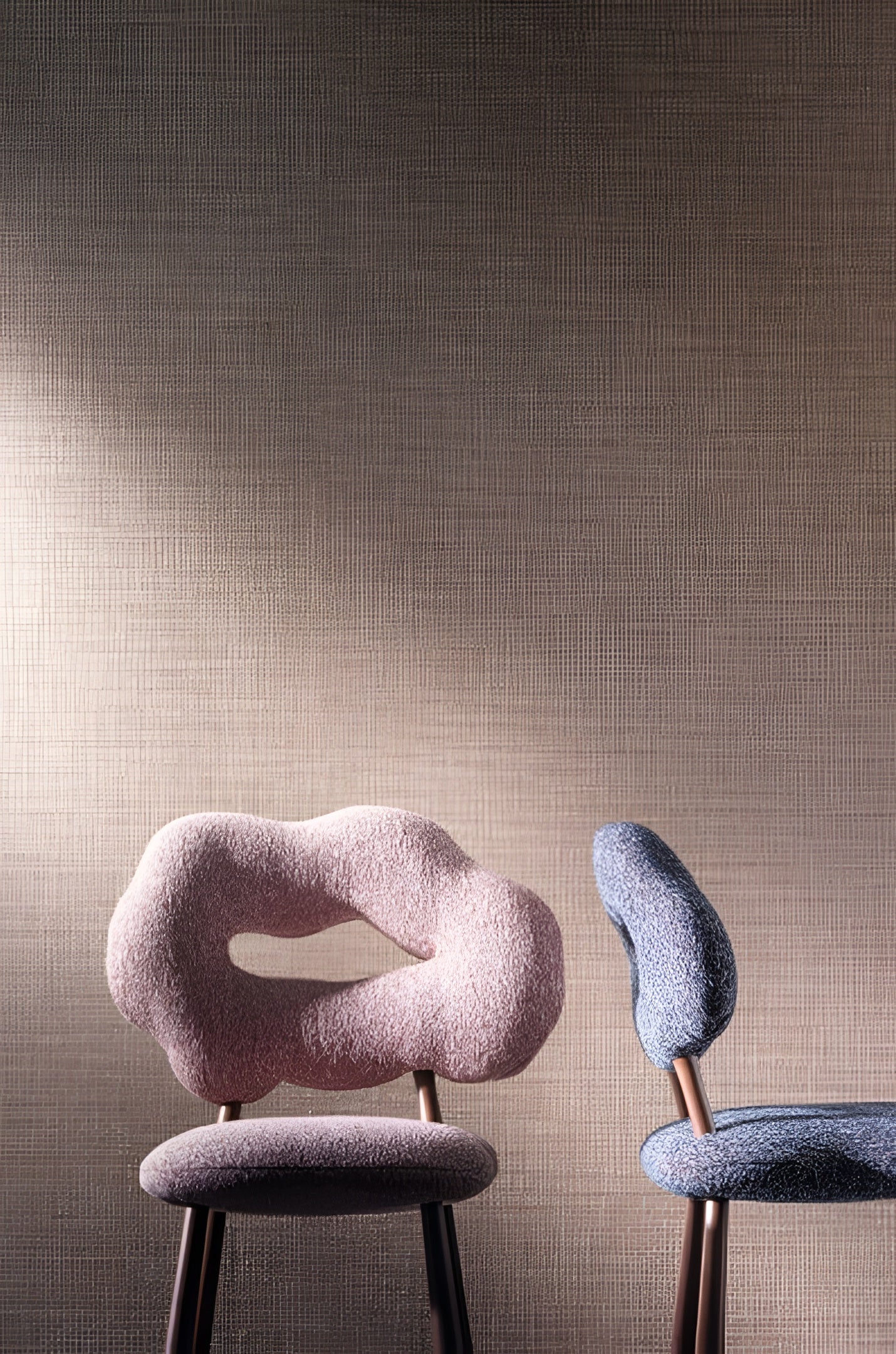 Textilní strukturovaná tapeta ALSEK - NUDE béžová