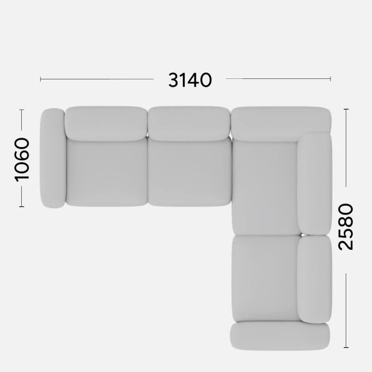 Narożnik prawostronny BABBLE personalizowany