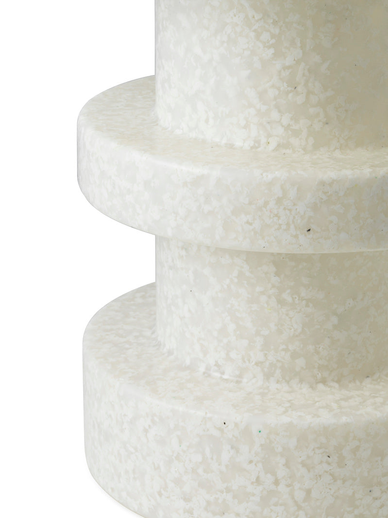 Bílý boční stolek BIT STACK