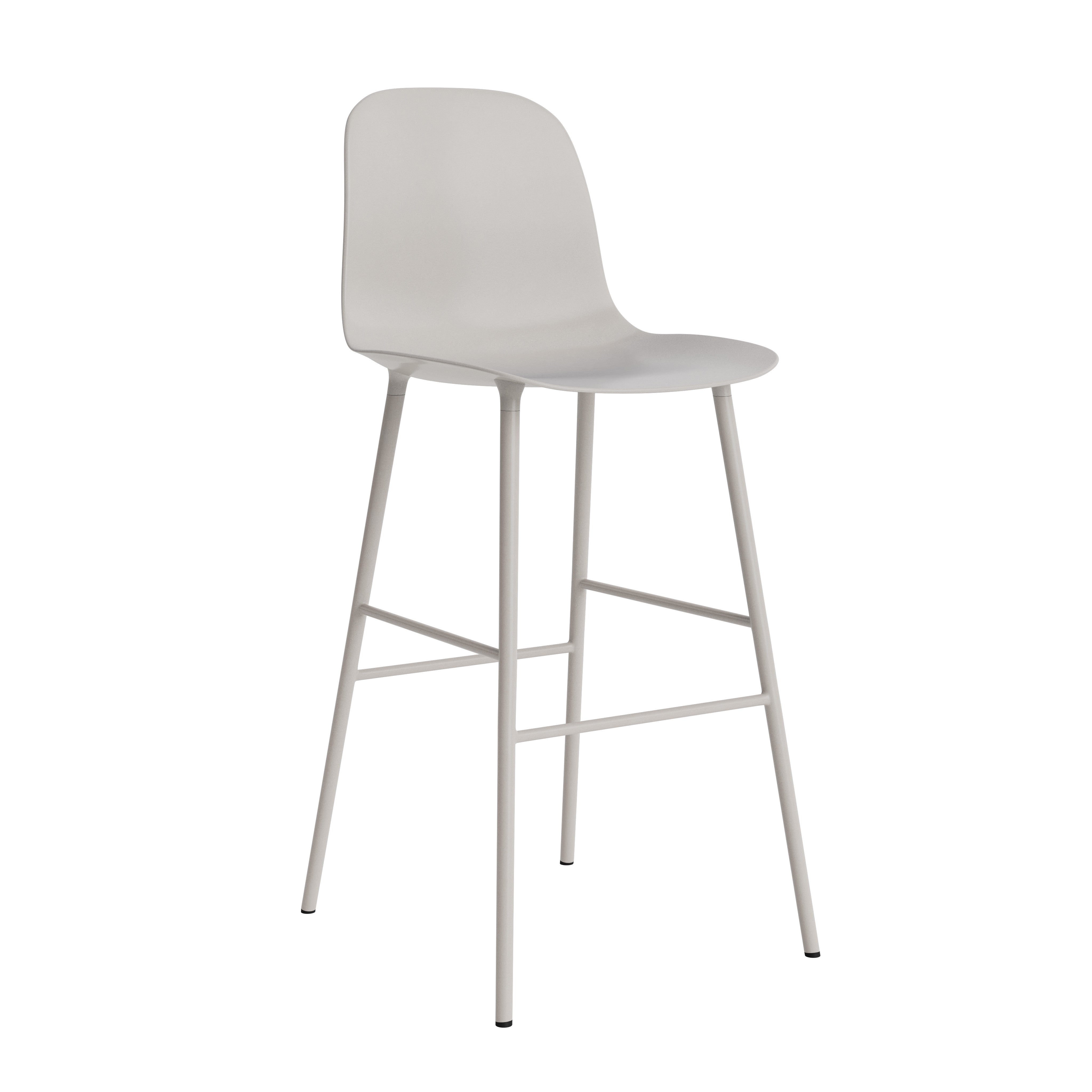 Bar chair forms warm gray