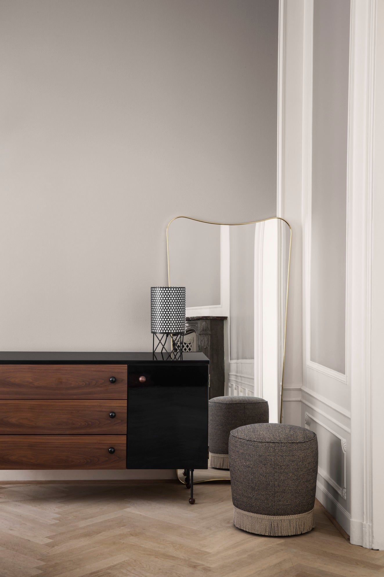 Upholstered GUBI Pouf