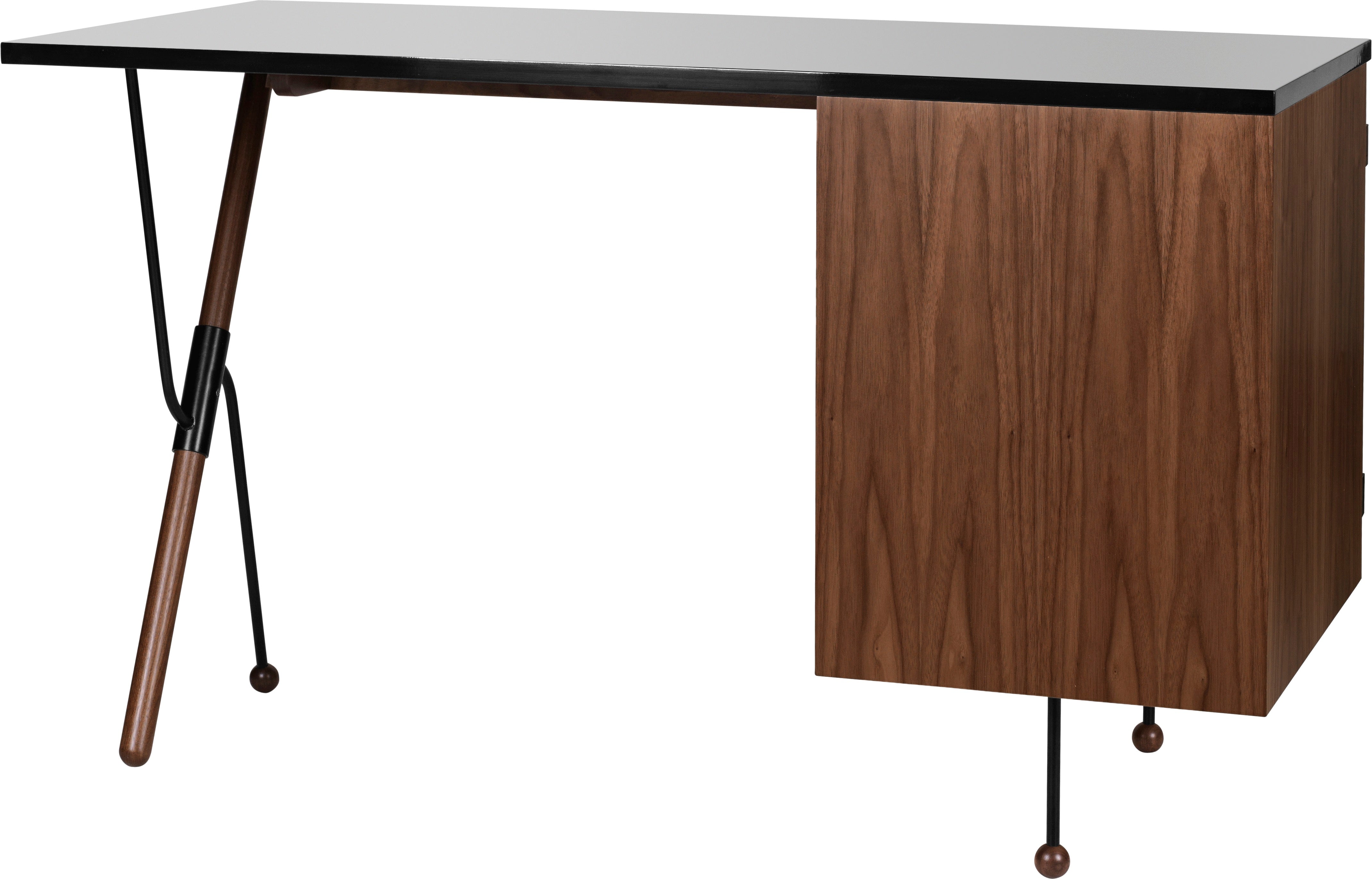 Walnut veneer desk 62