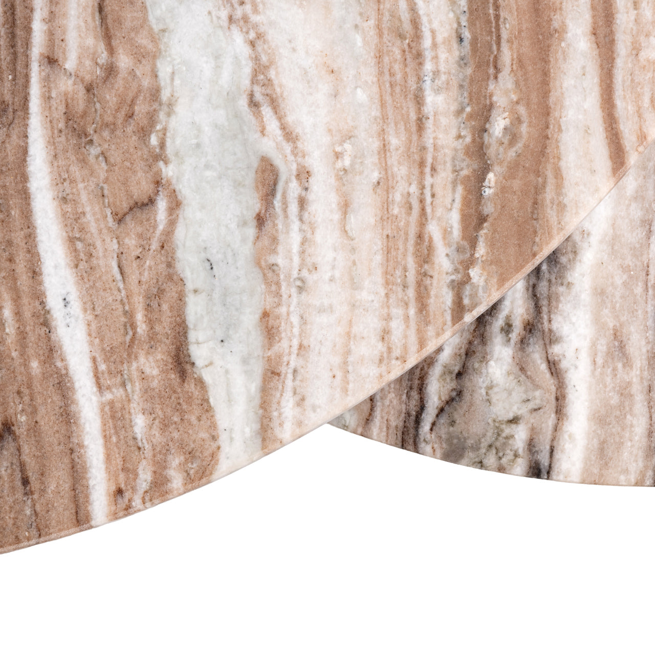 Sada konferenčních stolků BOTTEGA zlatá s mramorovou deskou