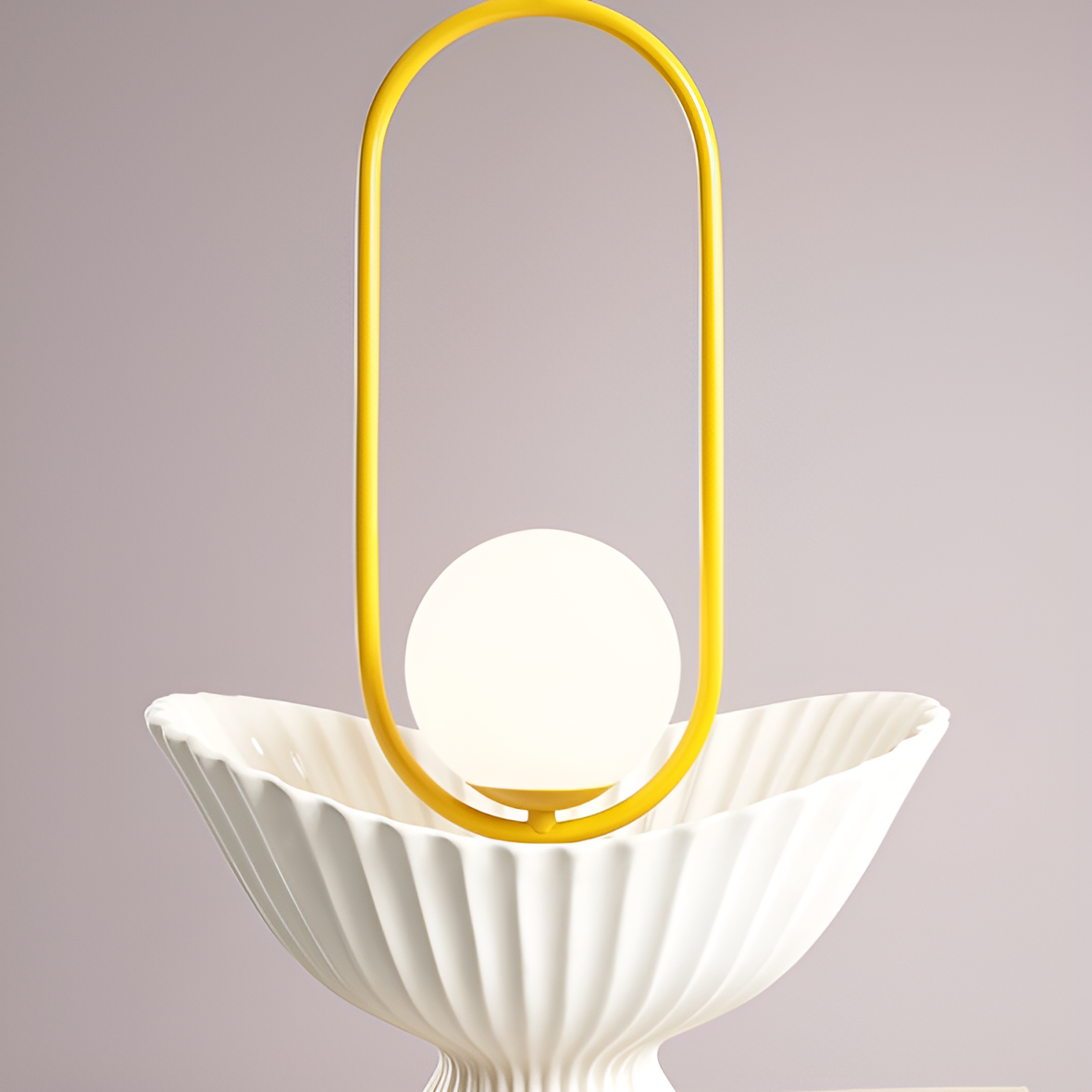 Riva Duo mustard hanging lamp