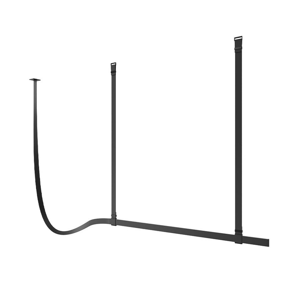 Lampa wisząca BELT czarna skóra