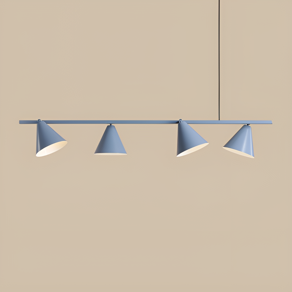 Hanging lamp Quatro blue