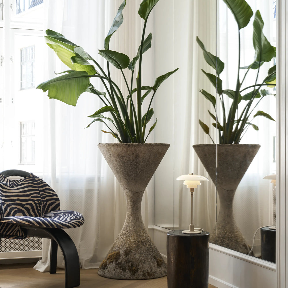 Stolní lampa PH 2/1 bílá s béžovým podstavcem