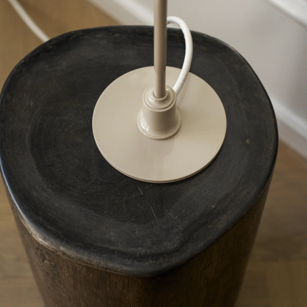 Stolní lampa PH 2/1 bílá s béžovým podstavcem