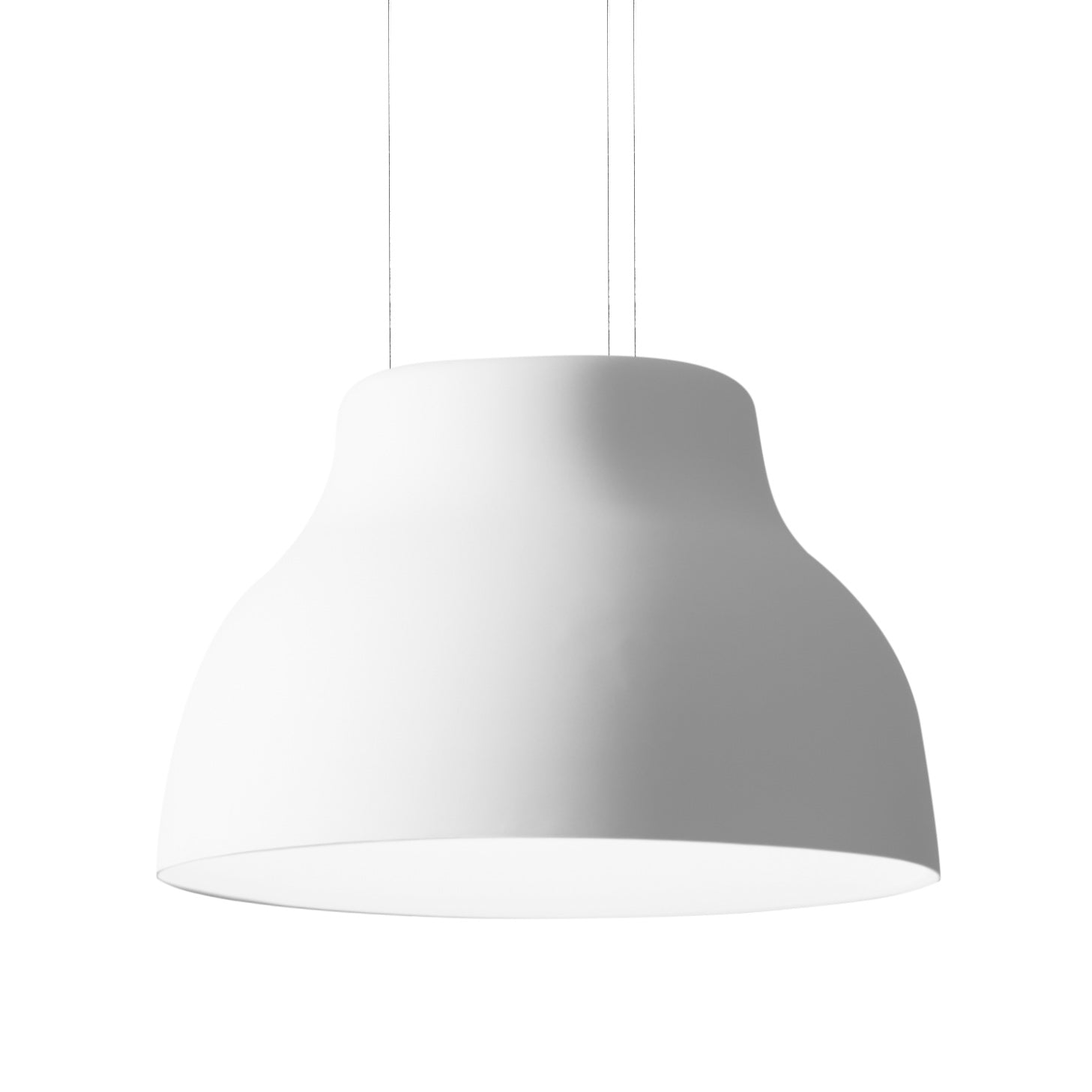 Lampa visící CICALA, lisovaný bílý