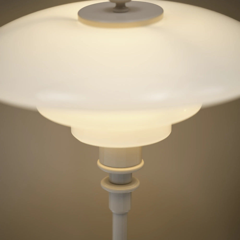 Stolní lampa PH 2/1 bílá s béžovým podstavcem