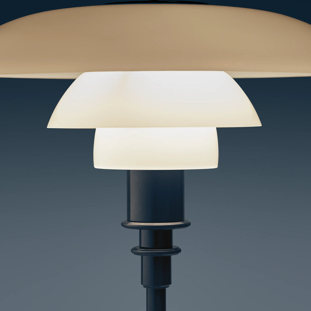 Lampa stolní PH 2/1 bílá s modrou základnou