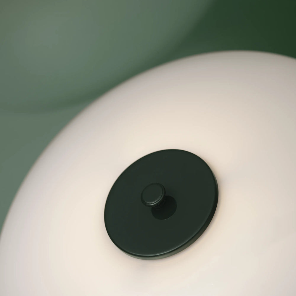 Stolní lampa PH 2/1 bílá s tmavě zeleným podstavcem
