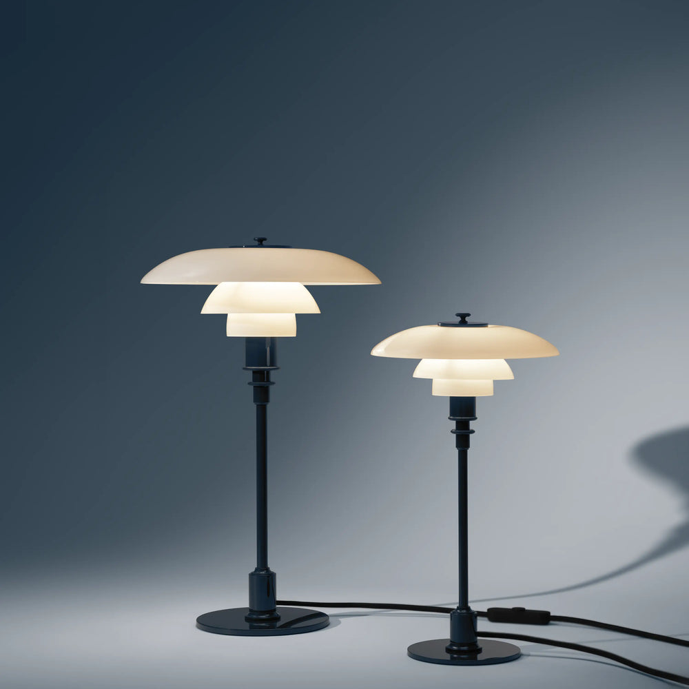 Lampa stolní PH 2/1 bílá s modrou základnou