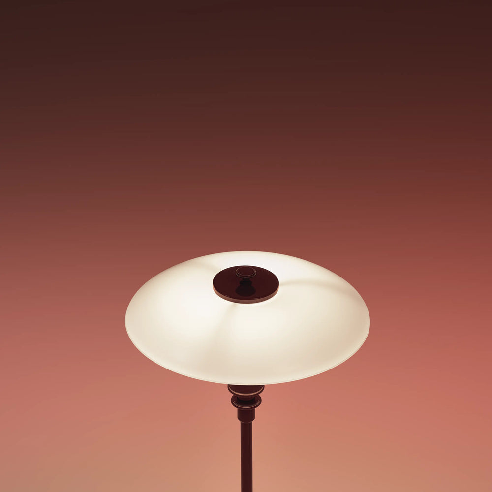 Lampa stolní PH 2/1 bílá s bordovou základnou