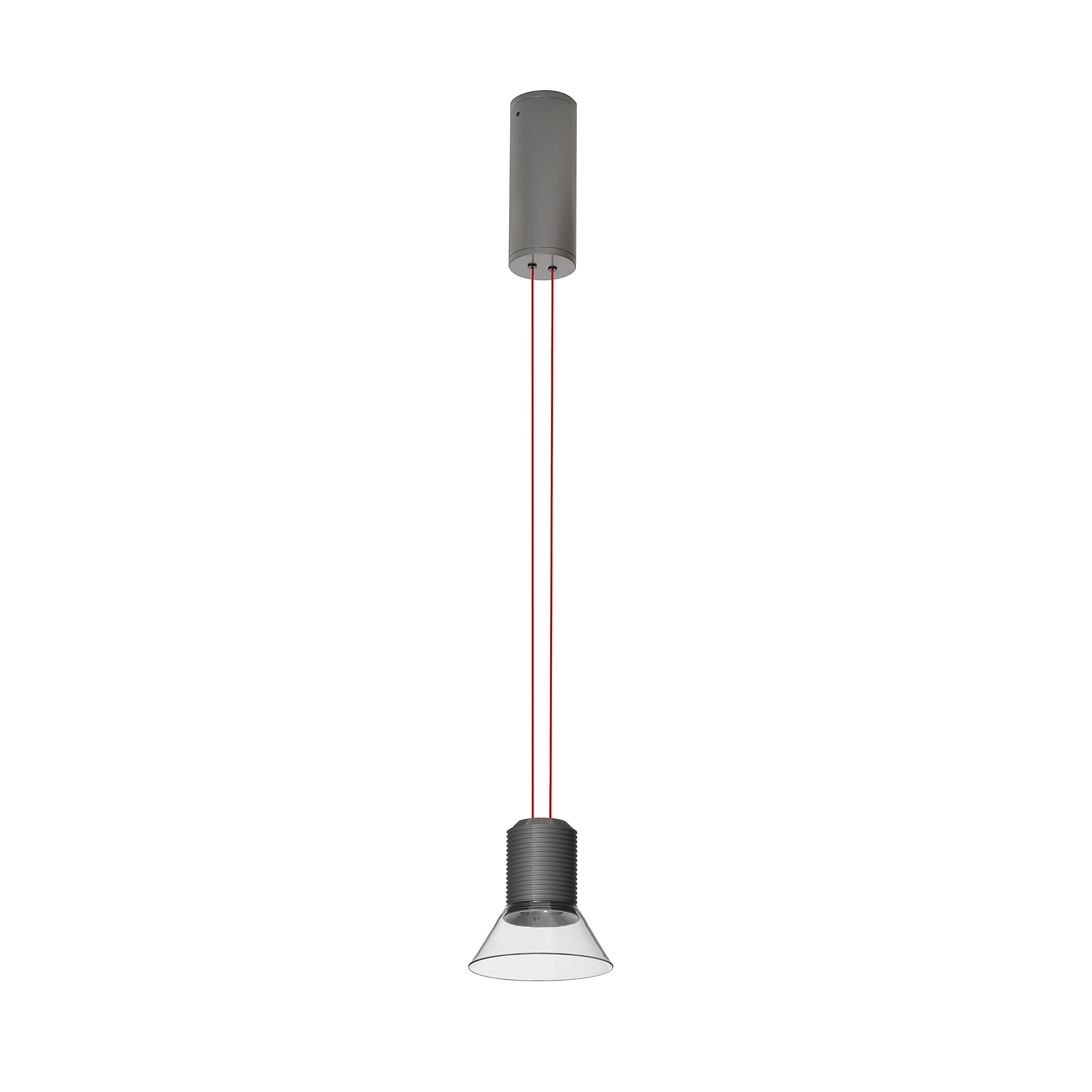 Lustrná stropní lampa DIA s matnými šedými prvky
