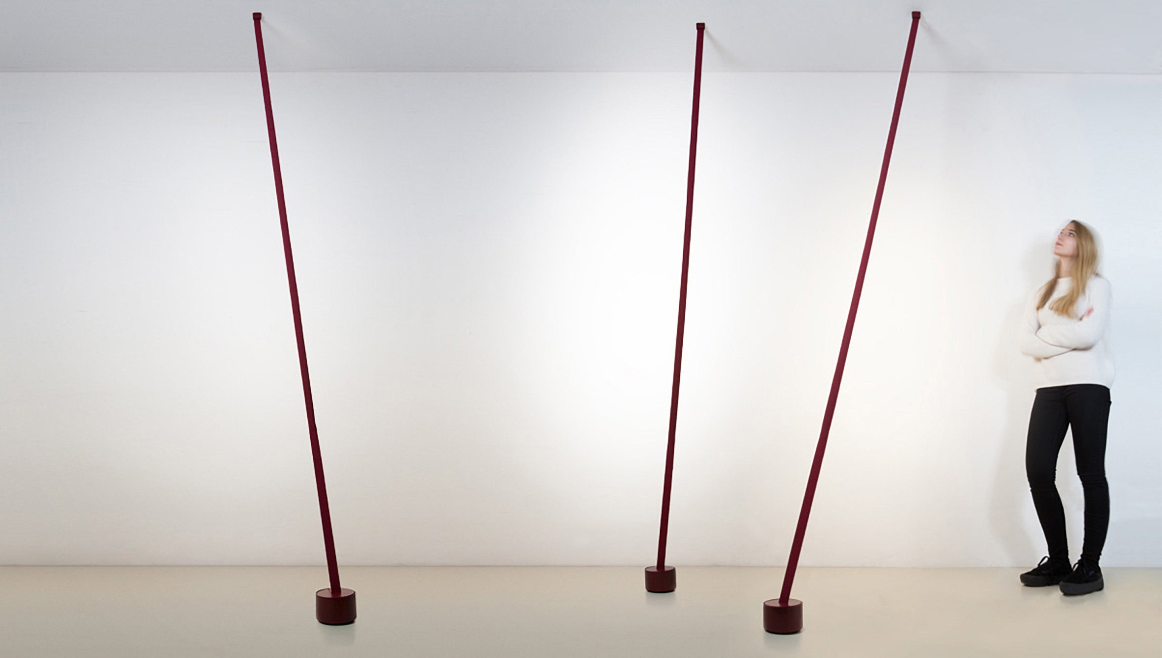 Podlahová lampa ELASTICA žlutá
