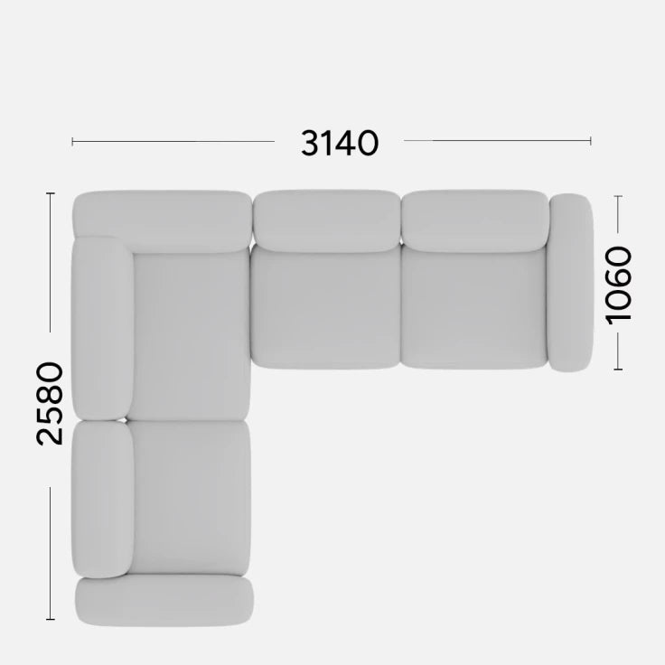 Narożnik lewostronny BABBLE personalizowany