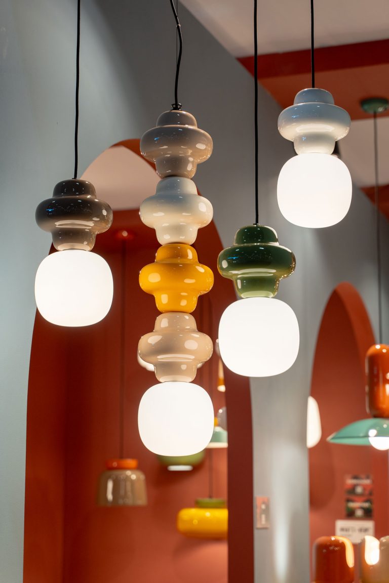 COPACABANA cream ceramic pendant lamp